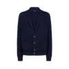 Katoenen zijden vest met sjaalkraag