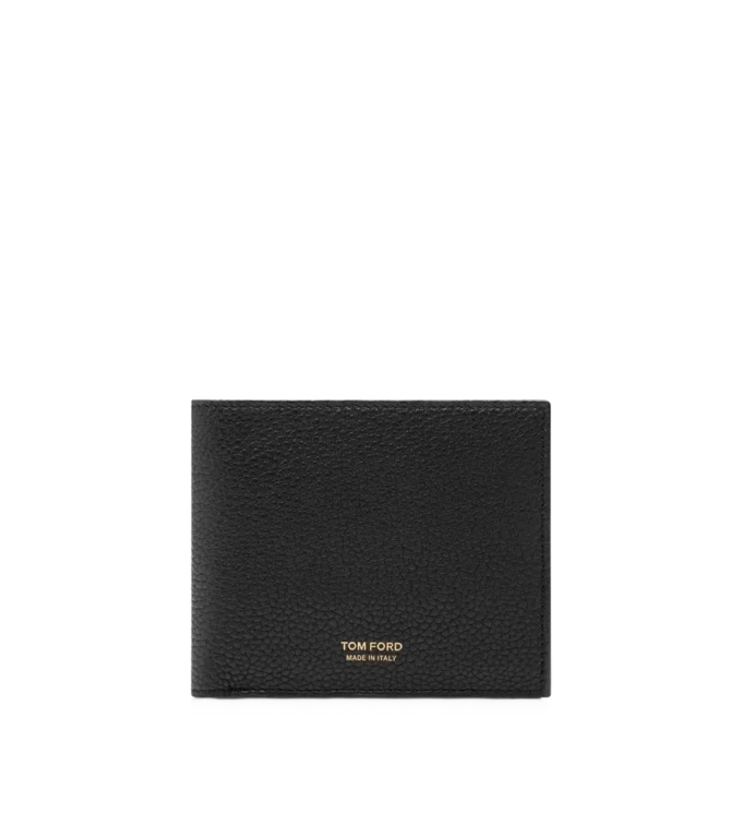 Klassieke bifold portemonnee van graanleer Klassieke bifold portemonnee van graanleer