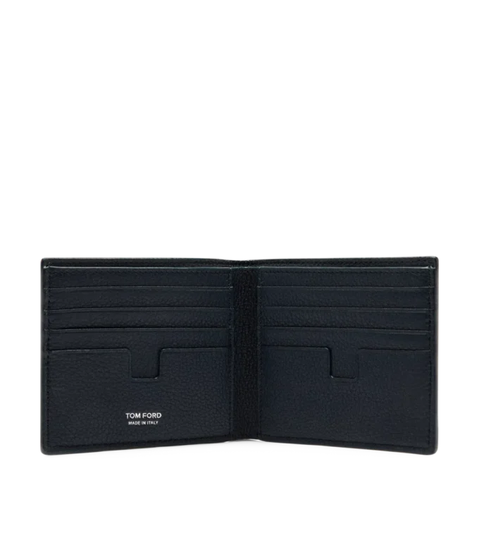 Klassieke bifold portemonnee van graanleer