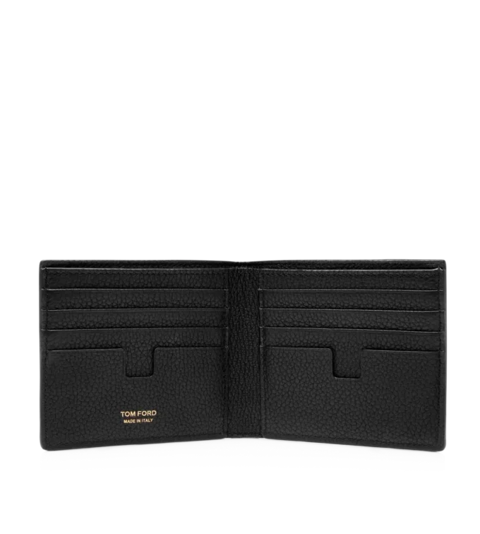 Klassieke bifold portemonnee van graanleer Klassieke bifold portemonnee van graanleer