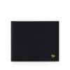 Kleine graanleren bifold portemonnee