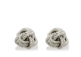Knoop manchetknopen Knoop manchetknopen