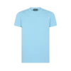 Koudgeverfd katoenen T-shirt met ronde hals