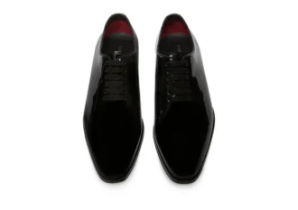 Lakleren Elkan veterschoen