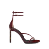 Lakleren sandalen met enkelbandje Lakleren sandalen met enkelbandje
