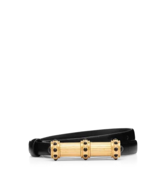 Leren cabochonriem met palmellato-effect