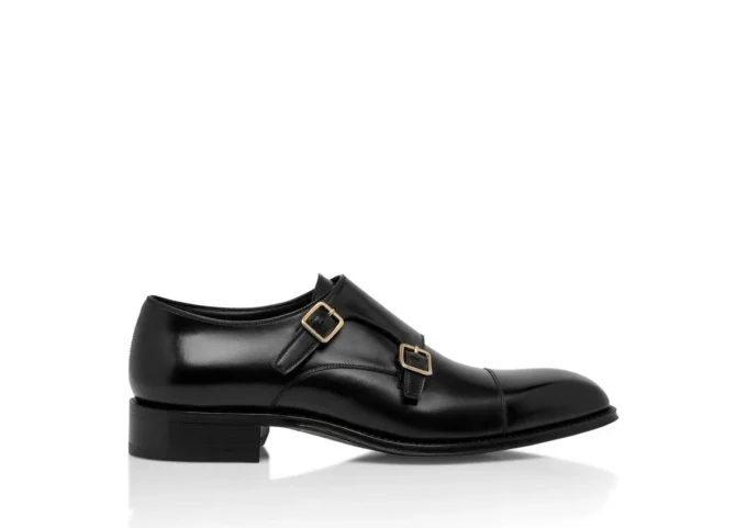 Leren Claydon monkstrap