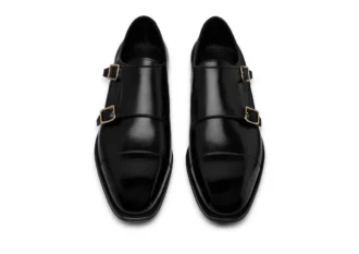 Leren Claydon monkstrap