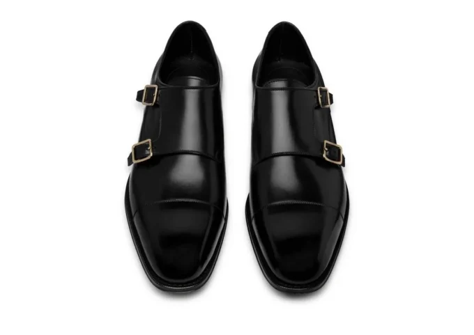 Leren Claydon monkstrap
