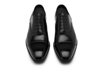 Leren Elkan veterschoen