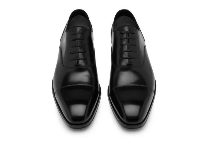 Leren Elkan veterschoen