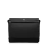 Leren en suède chique sportieve flap messenger