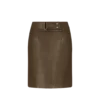 Leren kokerrok boven de knie Leren kokerrok boven de knie
