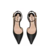 Leren Padlock Slingback Leren Padlock Slingback