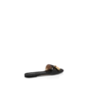 Leren padlock-slipper Leren padlock-slipper