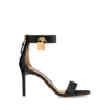 Leren sandalen met hangslot