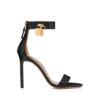 Leren sandalen met hangslot