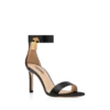 Leren sandalen met hangslot