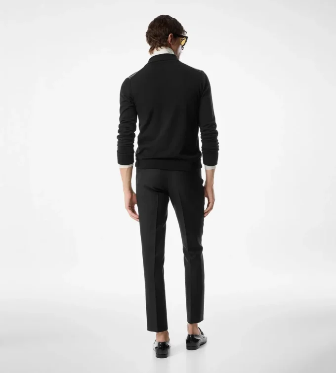 Leren shirt met voorkant
