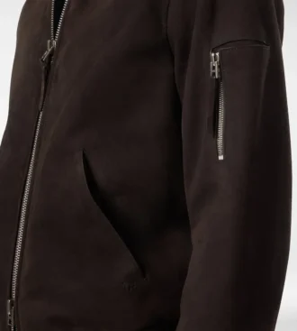 Lichte suède bomber