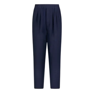 Lichtgewicht lounge broek met plooien van lyocell