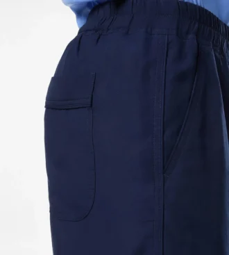 Lichtgewicht lounge broek met plooien van lyocell
