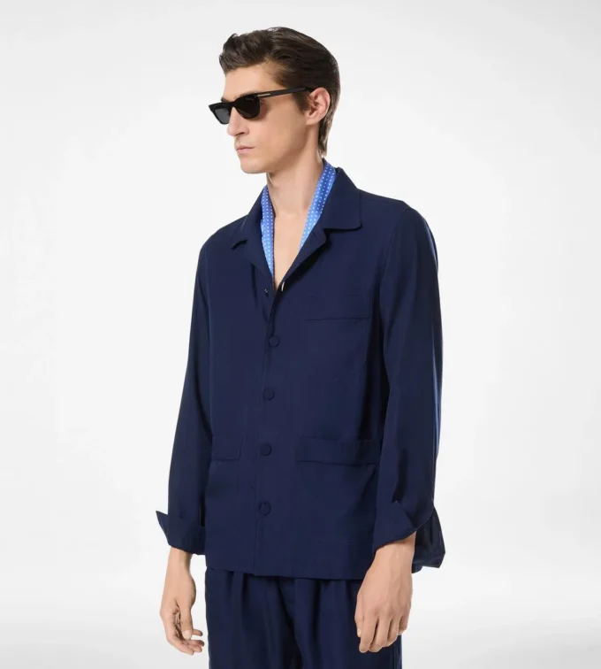 Lichtgewicht Lyocell pyjamashirt Lichtgewicht Lyocell pyjamashirt