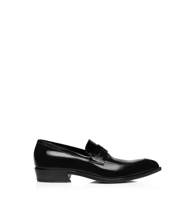 Loafer van geborsteld leer Loafer van geborsteld leer