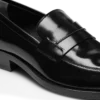 Loafer van geborsteld leer Loafer van geborsteld leer