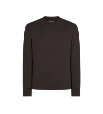 Lyocell katoenen T-shirt met lange mouwen