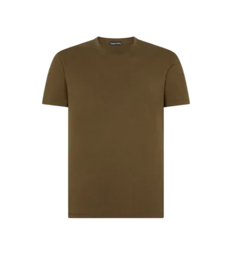 Lyocell katoenen T-shirt met ronde hals