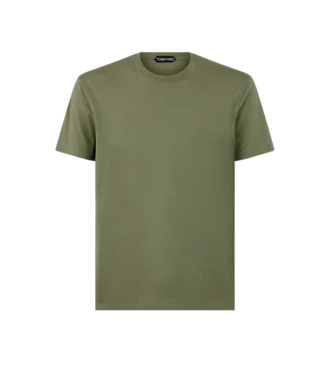 Lyocell katoenen T-shirt met ronde hals