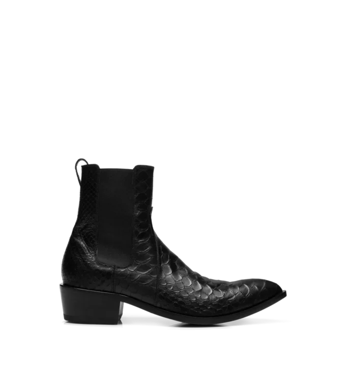 Matte Chelsea-laars met pythonprint Matte Chelsea-laars met pythonprint