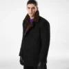 Melton wollen schapenvacht peacoat Melton wollen schapenvacht peacoat