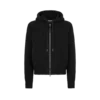 Merino Half Cardigan Stitch Hoodie