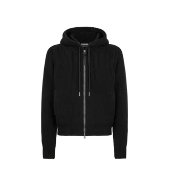 Merino Half Cardigan Stitch Hoodie Merino Half Cardigan Stitch Hoodie