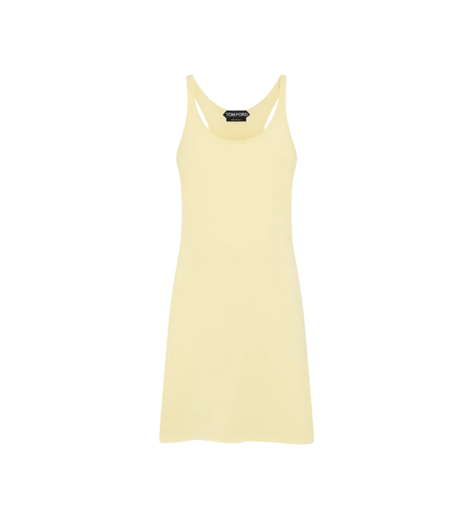 Merino piqué mouwloze korte tanktopjurk Merino piqué mouwloze korte tanktopjurk