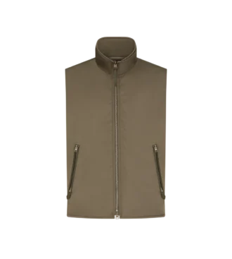Met kasjmier gevoerd vest