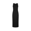 Middenlange tanktopjurk met ribstof en micropailletten Middenlange tanktopjurk met ribstof en micropailletten