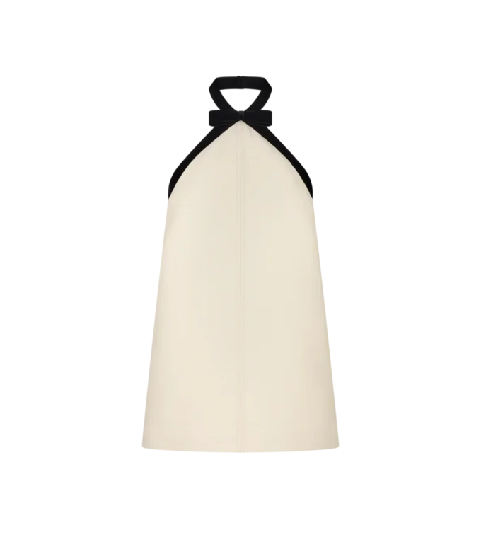 Mini-cocktailjurk met strikdetail Mini-cocktailjurk met strikdetail