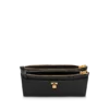 Mini-tas met hangslot van natuurlijk generfd leer met riem