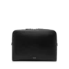 Minimalistische laptoptas van generfd leer