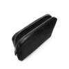 Minimalistische laptoptas van generfd leer