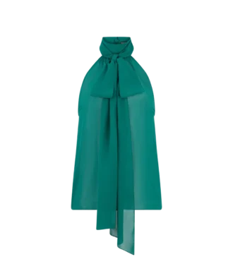 Mouwloze Lavalliere-blouse