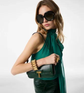 Mouwloze Lavalliere-blouse