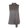 Mouwloze Lavalliere zijden blouse Mouwloze Lavalliere zijden blouse