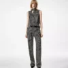 Mouwloze Lavalliere zijden blouse Mouwloze Lavalliere zijden blouse