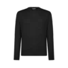 Naadloze alpaca zijden crew neck