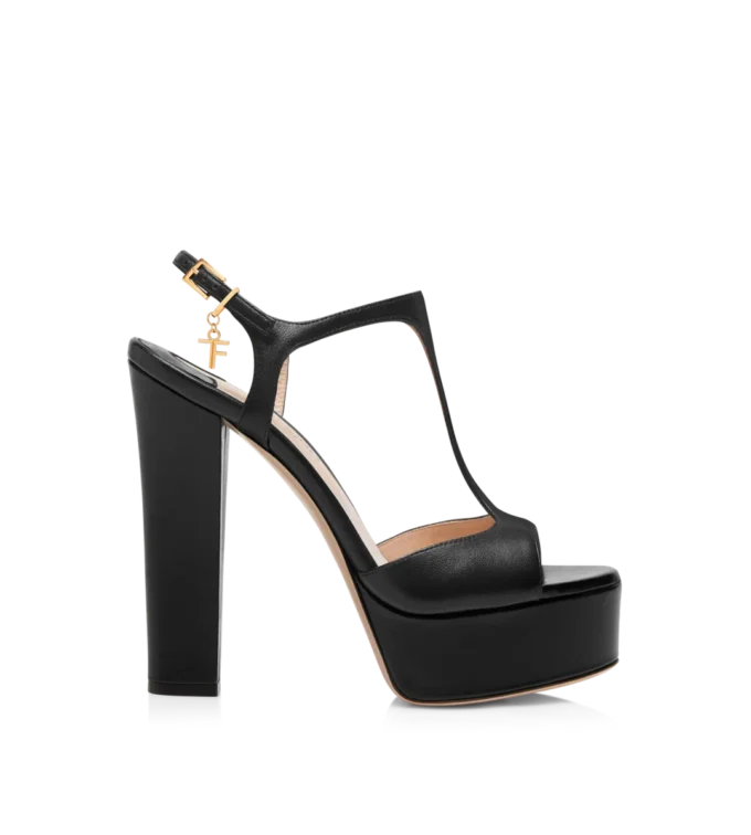 Nappa lederen Angelina platform sandalen