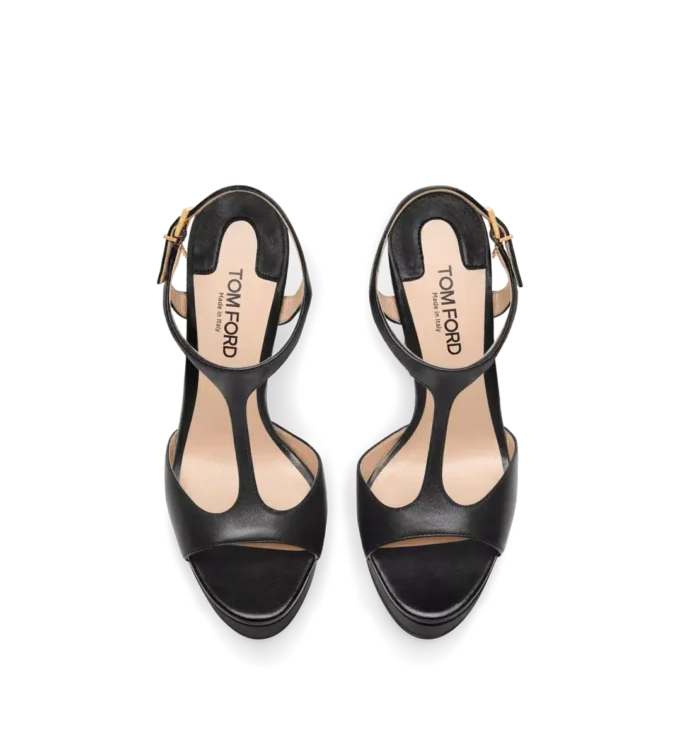 Nappa lederen Angelina platform sandalen